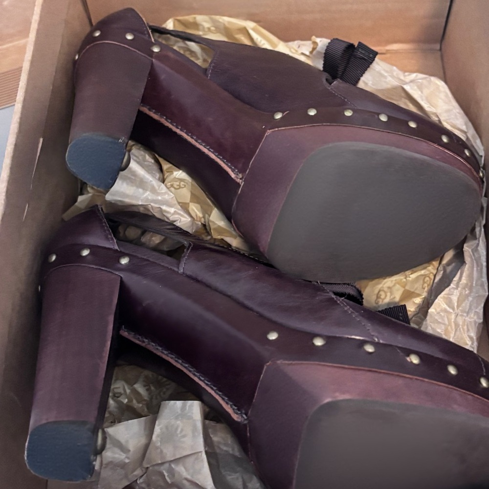 UGG Celestina Women's Platform Shoes in Rich Purple - Picture 5 of 7